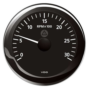 Marine Rev Counter 3000 RPM Gauge